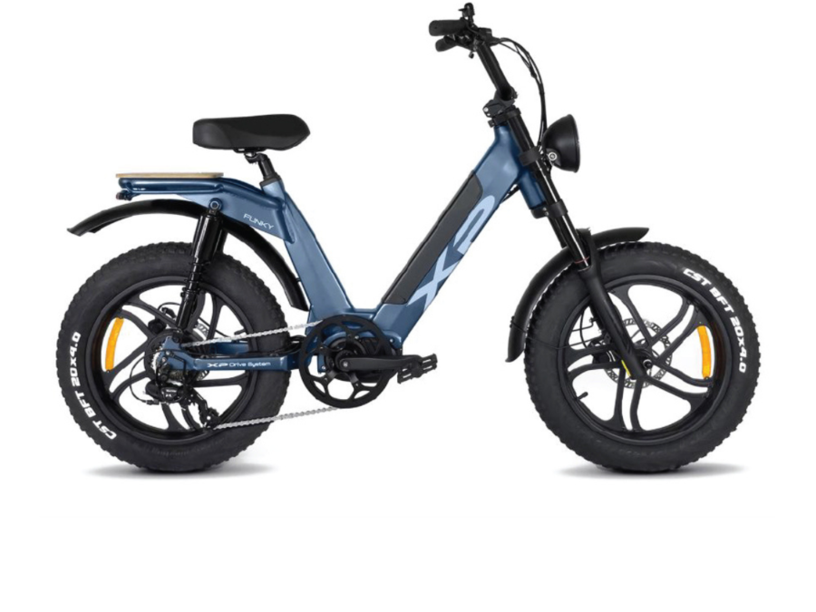 bici elettrica xp bikes funky trail blu