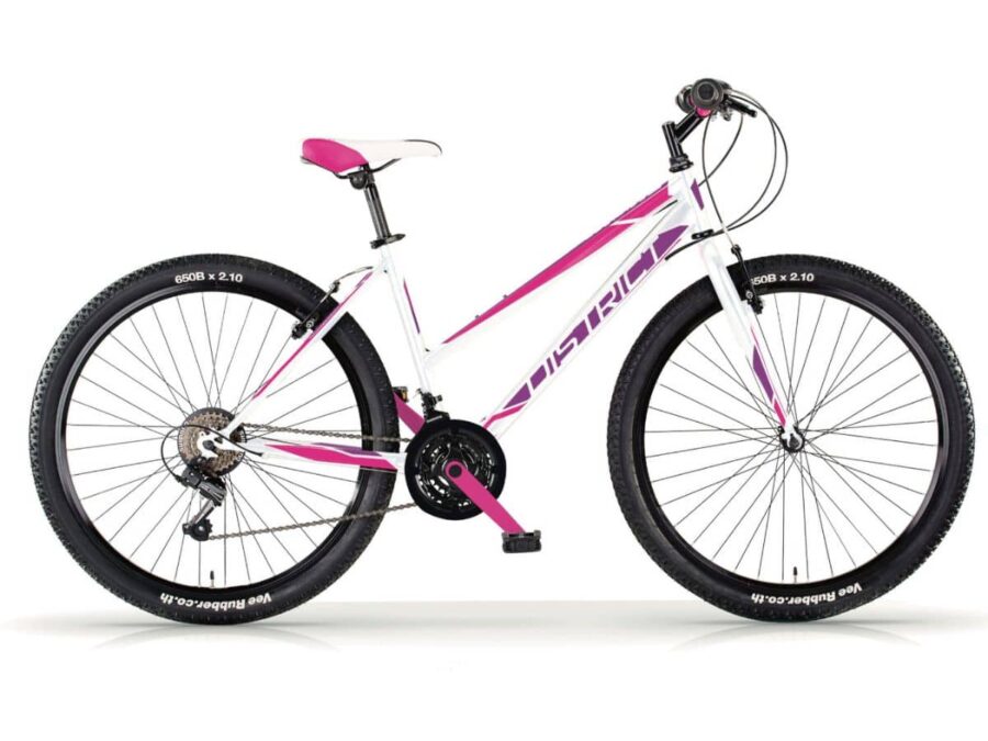 bicicletta mountain bike da donna 27.5 mbm district ammortizzata