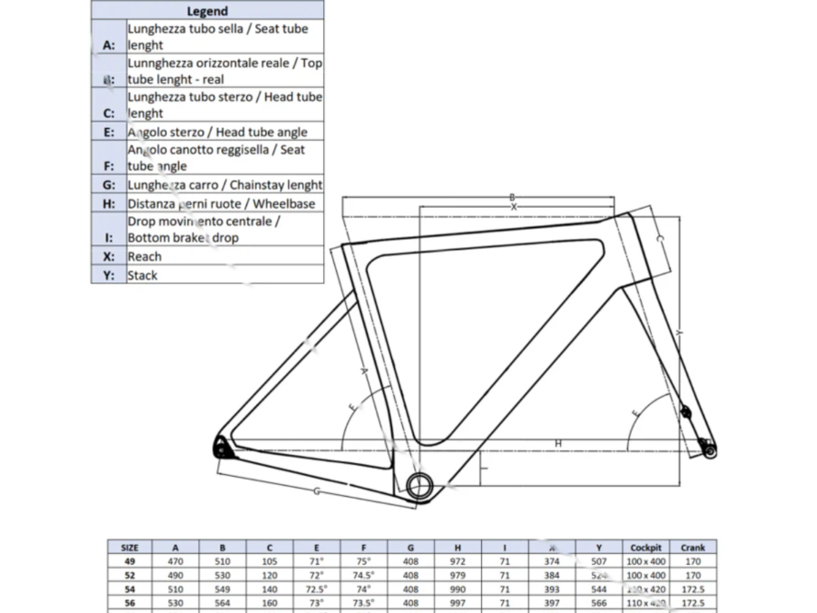 bicicletta-da-corsa-whistle-atala-vaero-shimano-ultegra-di2-geometrie-guida-alle-taglie