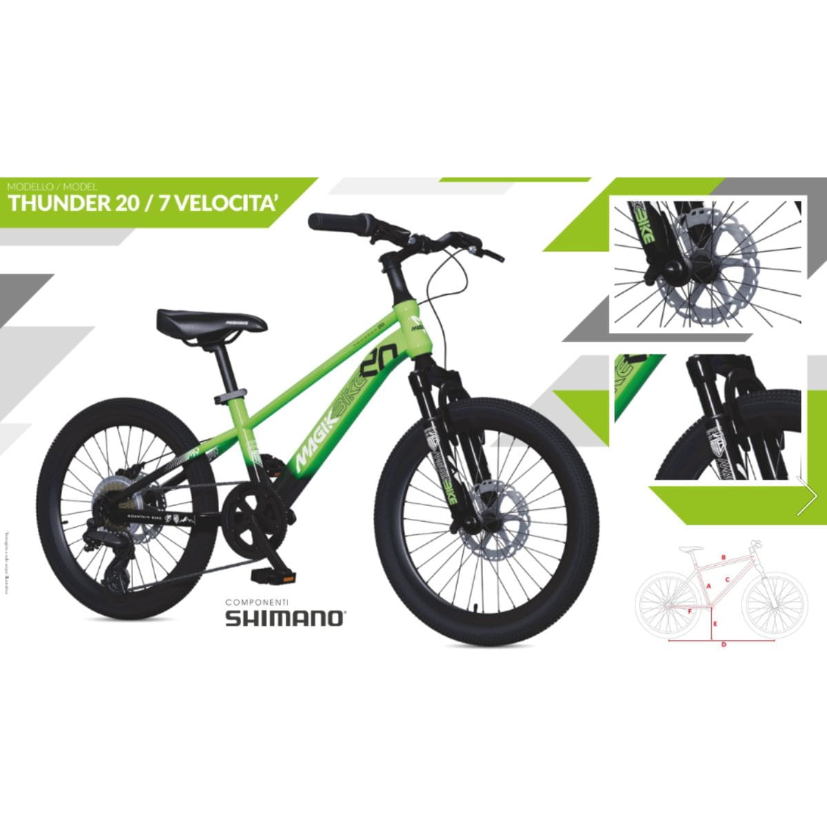 Magik Bike Thunder 20" mtb bimbo