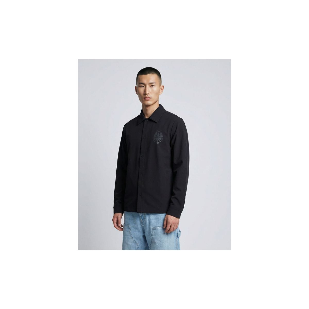 Camicia Bianchi tone on tone overshirt