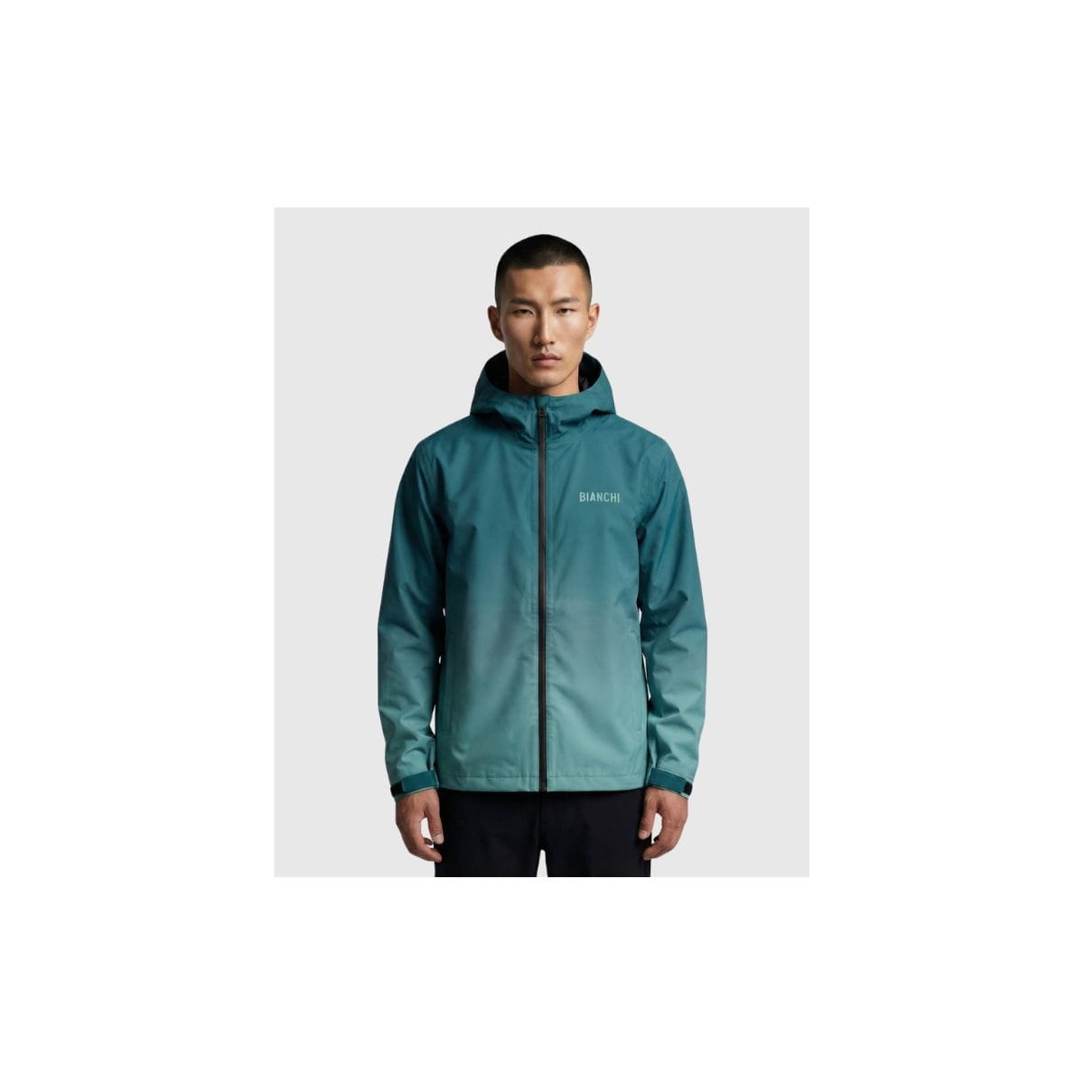 Giacca impermeabile gradiente Bianchi